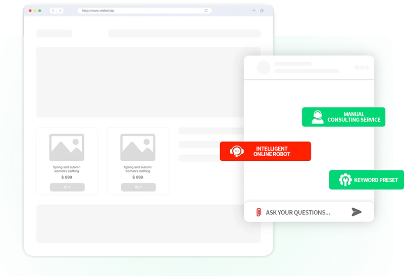 Live chat combined with chatbots